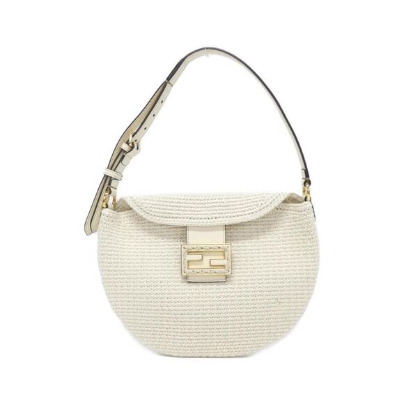 Fendi Handbags - Fendi Croissant Small Canvas Shoulder Bag